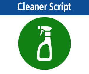 Cleaner Script - Freeware - VideoRevealed